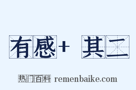 有感+其二是什么意思的图片